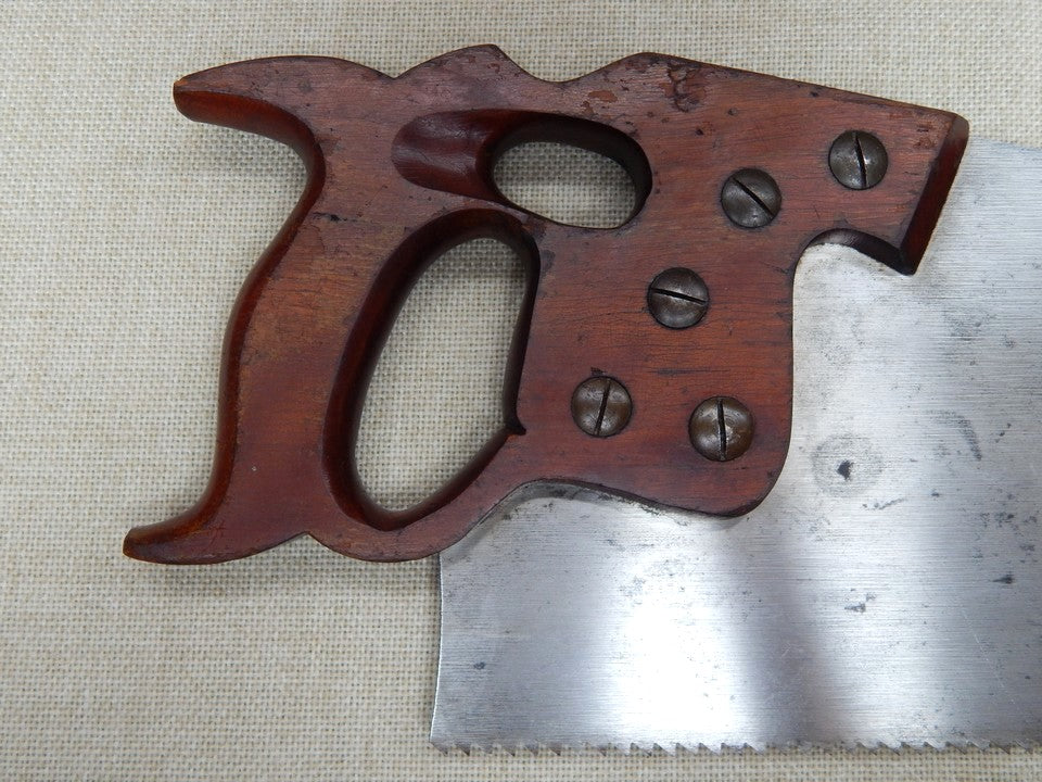 Disston D-8 Thumbhole Rip Saw 5 1/2ppi -- Freshly Sharpened