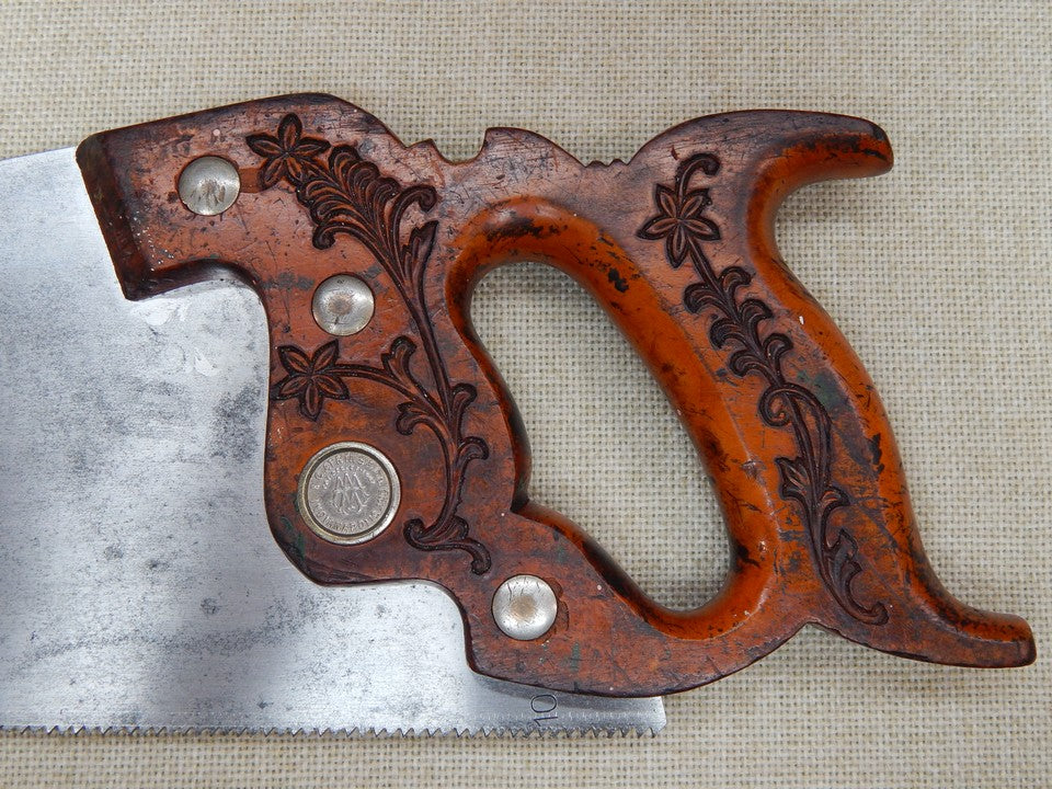 E.C. Atkins No 53 Panel Saw 10ppi Crosscut -- Freshly Sharpened