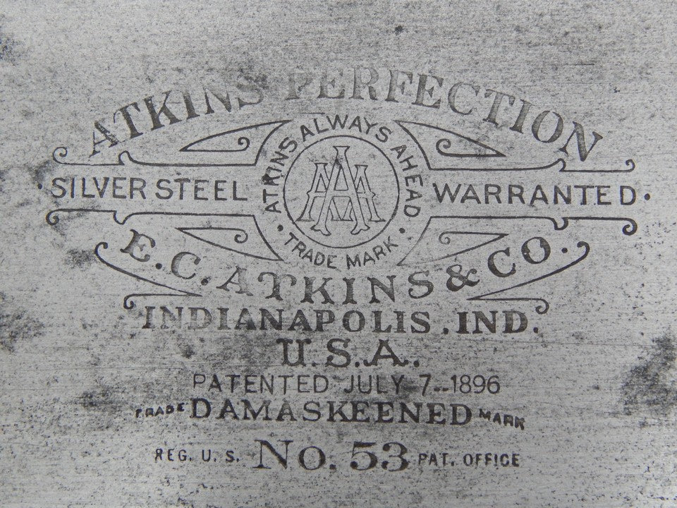 E.C. Atkins No 53 Crosscut Saw 9ppi -- Freshly Sharpened