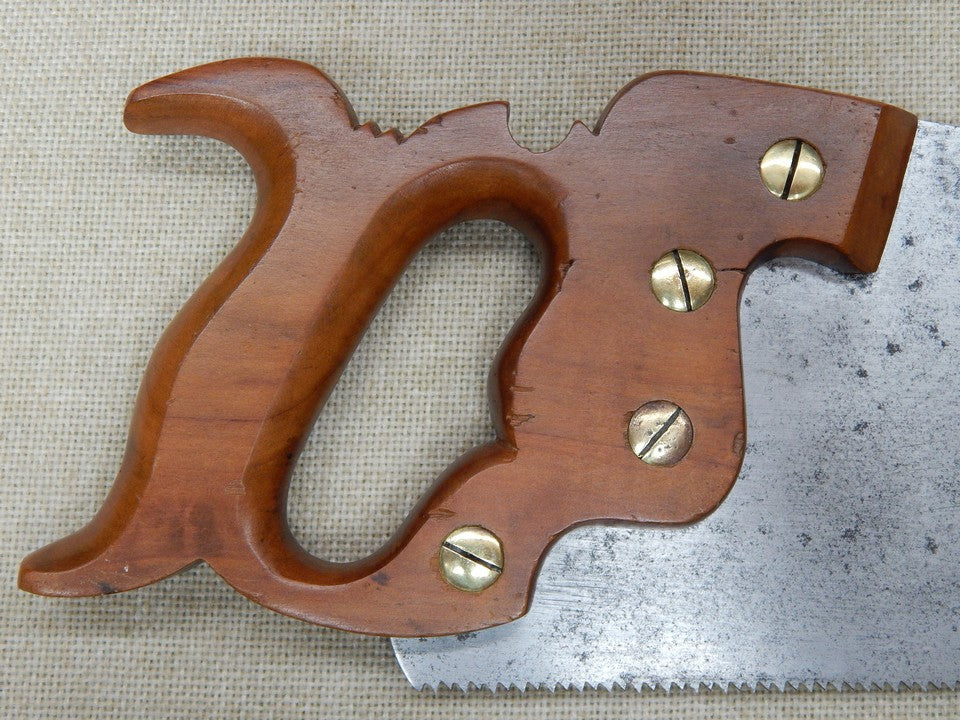E.C. Atkins No 70 Panel Saw 18 Inch Plate 10ppi Crosscut -- Freshly Sharpened