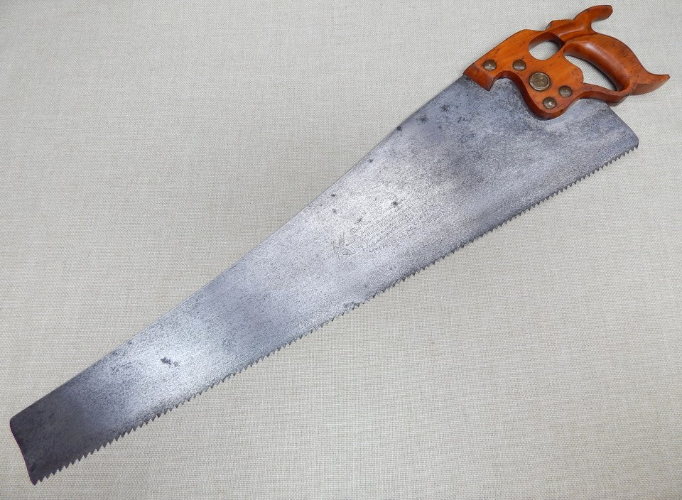 Geo H Bishop Thumbhole Rip Saw 5ppi 28 Inch -- Freshly Sharpened