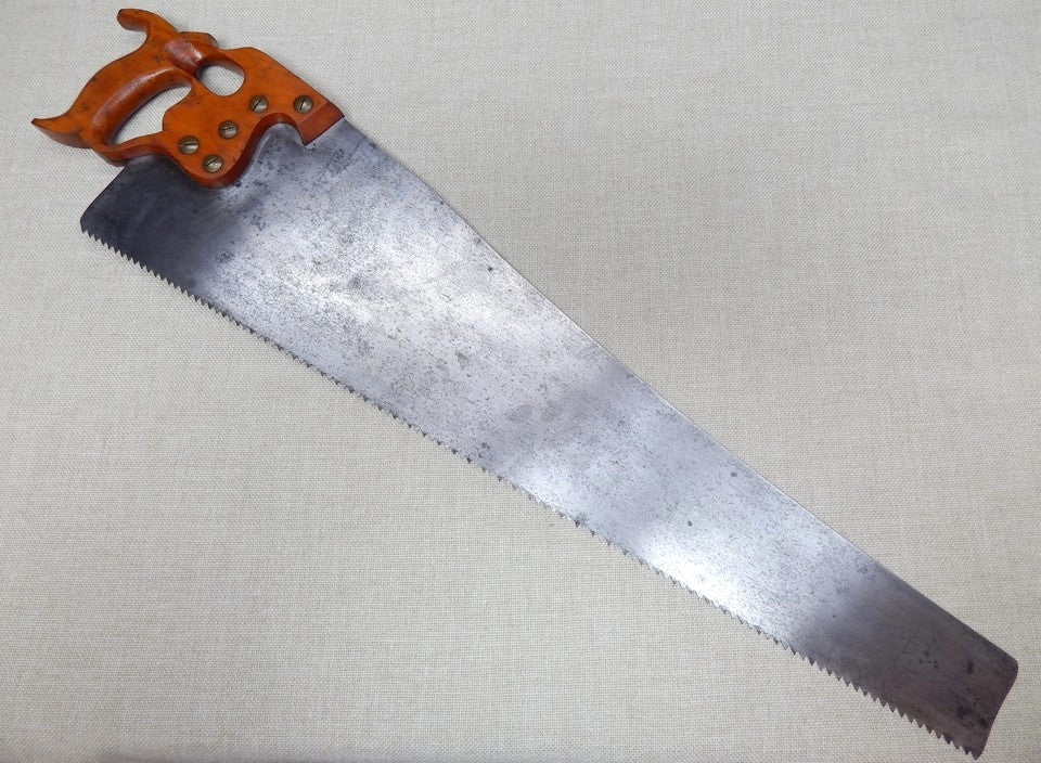 Geo H Bishop Thumbhole Rip Saw 5ppi 28 Inch -- Freshly Sharpened