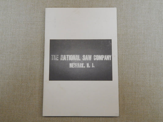 1895 National Saw Company Catalog (reprint)