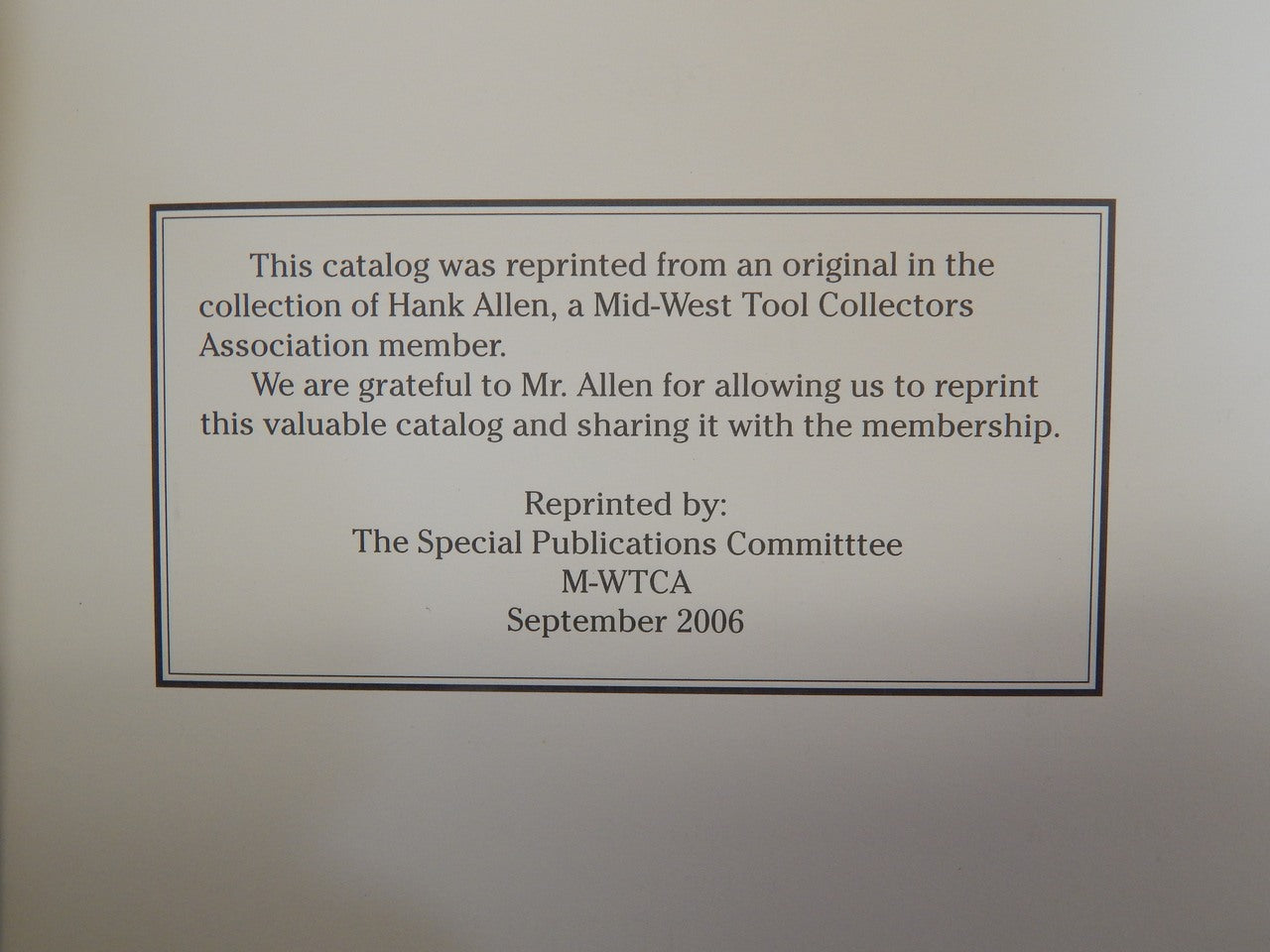 1895 National Saw Company Catalog (reprint)