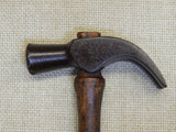 Vintage Small Carpenters Claw Hammer with Unique Head