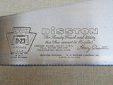 Disston D-23 Crosscut 11ppi -- Freshly Sharpened