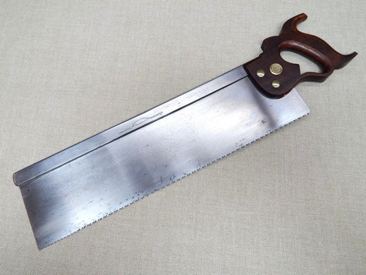 Disston No 77 No Set Backsaw 18 Inch -- Freshly Sharpened