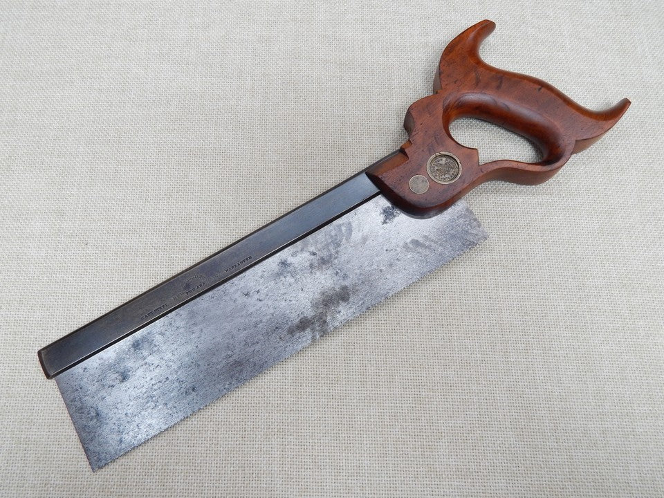 H Disston and Son 10 Inch Dovetail Saw 14ppi 1865-1872 -- Freshly Sharpened