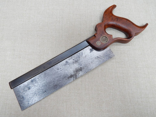 H Disston and Son 10 Inch Dovetail Saw 14ppi 1865-1872 -- Freshly Sharpened