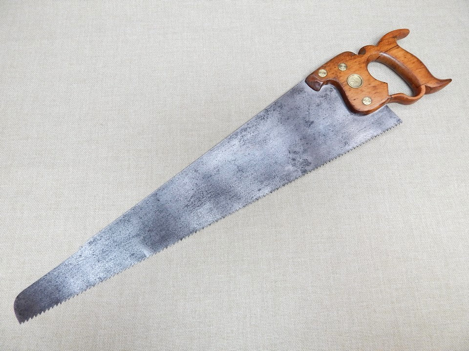 H. Disston 5ppi Rip Saw Early 1865 -- Freshly Sharpened