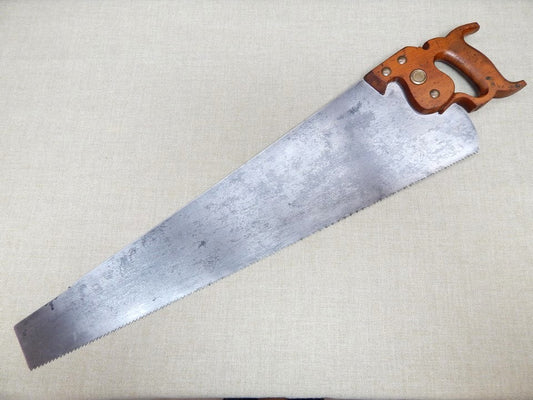 Disston No 7 Rip Saw Fine Tooth 6 1/2ppi -- Freshly Sharpened