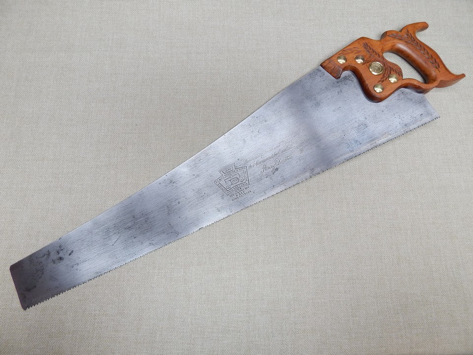 Disston D-100 Crosscut 8ppi -- Freshly Sharpened