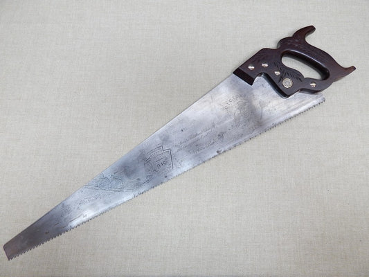 Disston D-15 Victory Rip Saw 5 1/2 ppi -- Freshly Sharpened