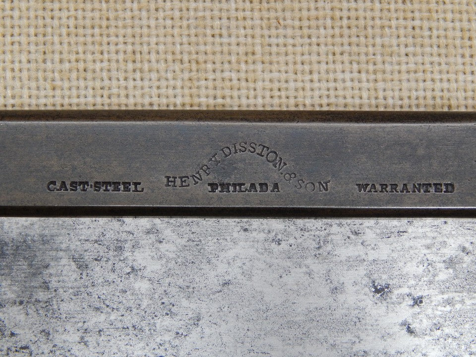 H Disston and Son 10 Inch Dovetail Saw 14ppi 1865-1872 -- Freshly Sharpened