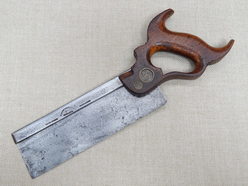 H Disston 8 Inch Dovetail Saw 16ppi Rip Pre-1865 -- Freshly Sharpened