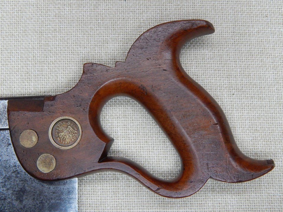 H Disston and Son 12 Inch Tenon Saw 14ppi 1865-1872 -- Freshly Sharpened