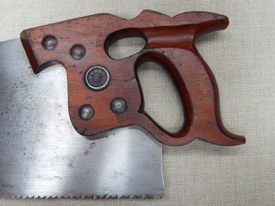 Disston D-8 Thumbhole Rip Saw 5 1/2ppi -- Freshly Sharpened