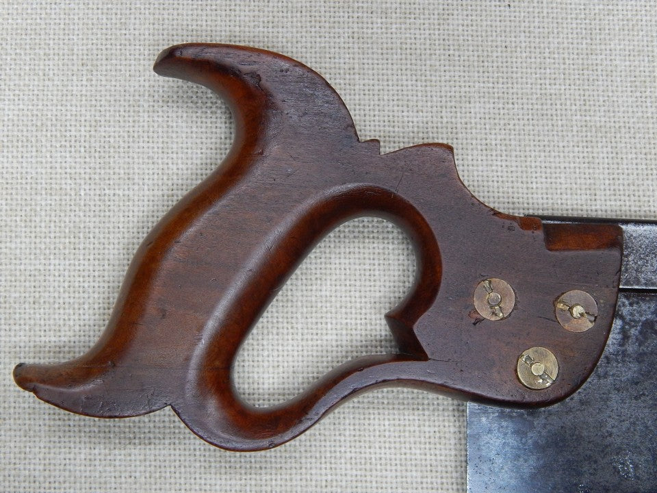 H Disston and Son 12 Inch Tenon Saw 14ppi 1865-1872 -- Freshly Sharpened