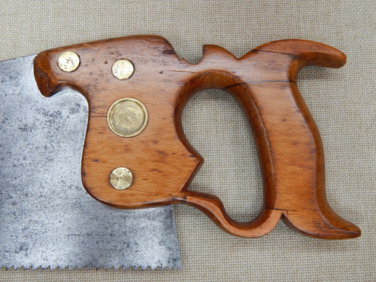 H. Disston 5ppi Rip Saw Early 1865 -- Freshly Sharpened