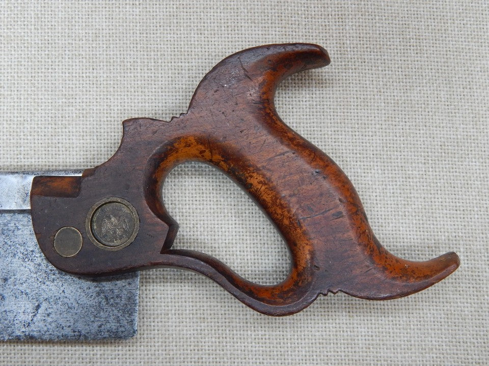 H Disston 8 Inch Dovetail Saw 16ppi Rip Pre-1865 -- Freshly Sharpened