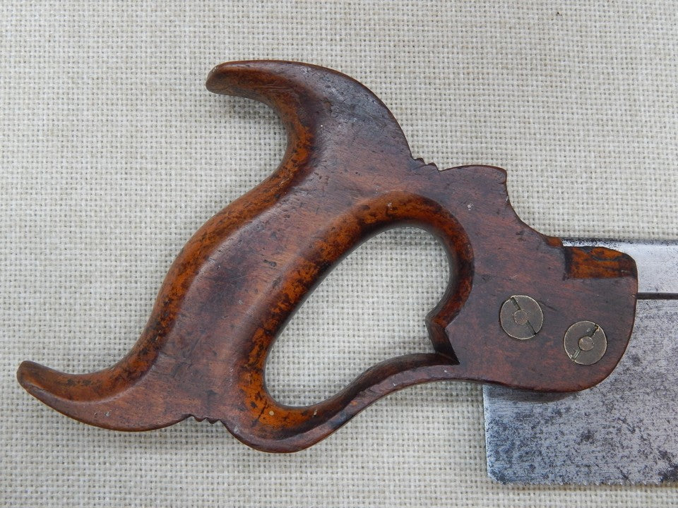 H Disston 8 Inch Dovetail Saw 16ppi Rip Pre-1865 -- Freshly Sharpened