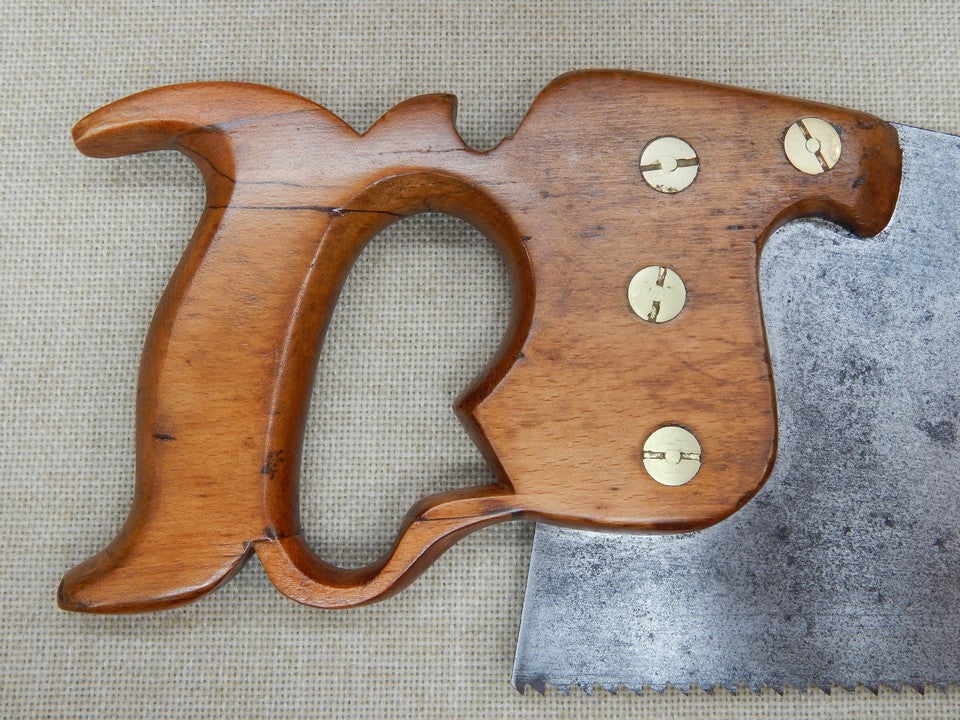 H. Disston 5ppi Rip Saw Early 1865 -- Freshly Sharpened