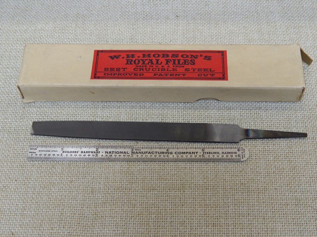 Vintage RH Hobson Royal Brand 6 Inch Mill File
