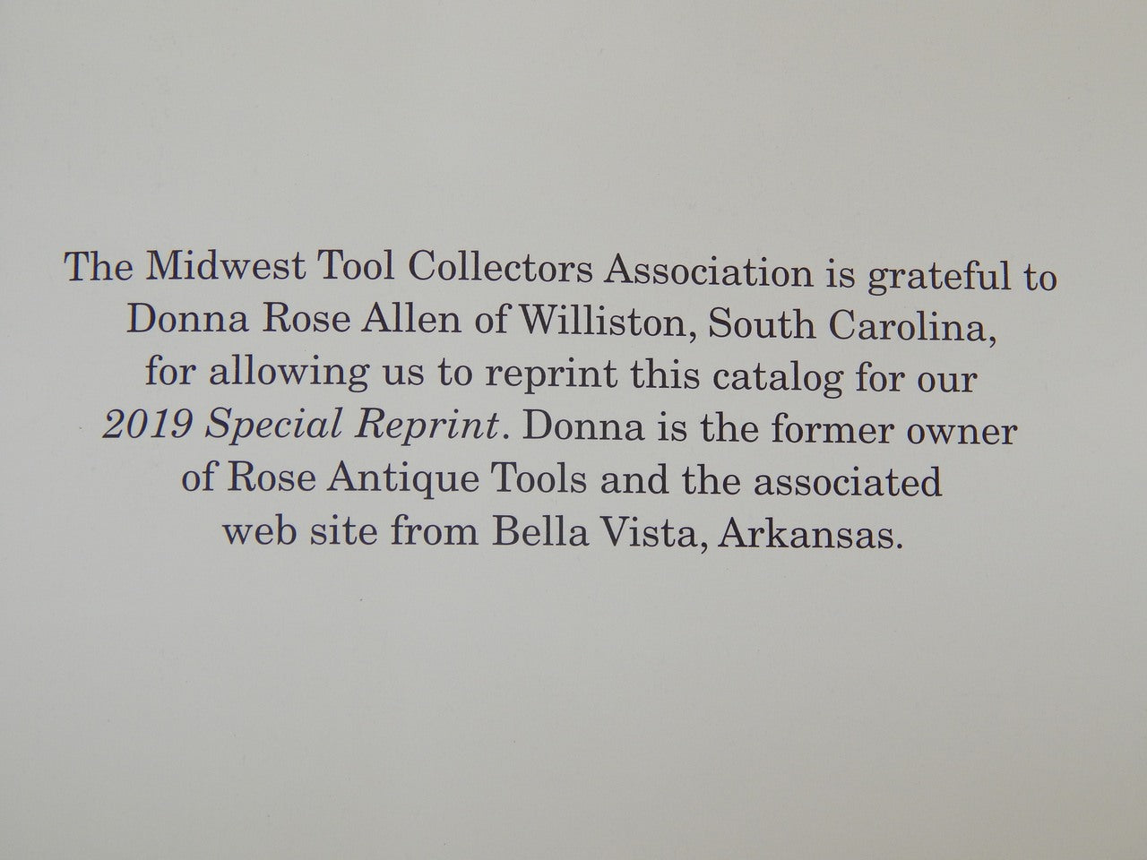 James Swan Company 1911 Catalog -- 2019 Reprint from MWTCA