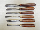 Set of Six Marples Carving Tools