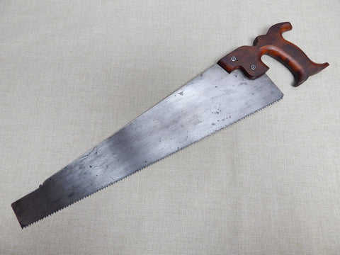 Unmarked Open Handle Panel Saw 7ppi Crosscut -- Freshly Sharpened