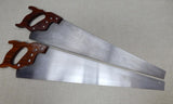 Matched Pair PowrKraft Crosscut & RIp Saws -- Freshly Sharpened
