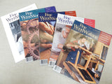 Lot of Five Vintage Fine Woodworking Magazines