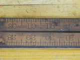 Lufkin No 4883 Folding Rule 24 Inch -- Boxwood and Brass