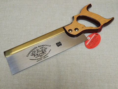 Vintage 10 Inch Sanderson Newbould PAX Dovetail Saw 15 ppi -- New Old Stock