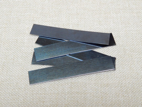 Small Card Scrapers -- Five Pieces 1095 Spring Steel