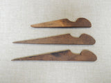 Three Beech Wedges for Wooden Molding Planes